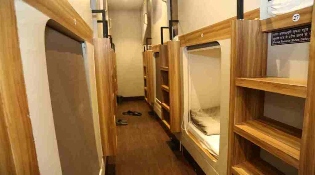 The Indian Railways' first sleeping pod facility was opened on November 17, 2021, at the Western Railway's Mumbai Central station. 