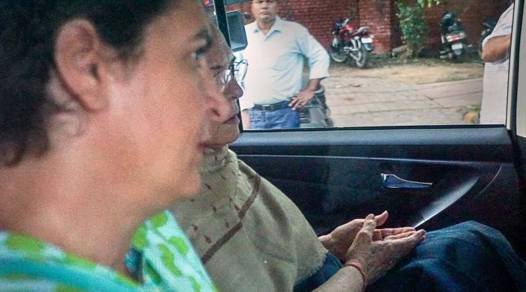 Sonia Gandhi leaves ED office at around 7 pm after the second round of questioning. (PTI)