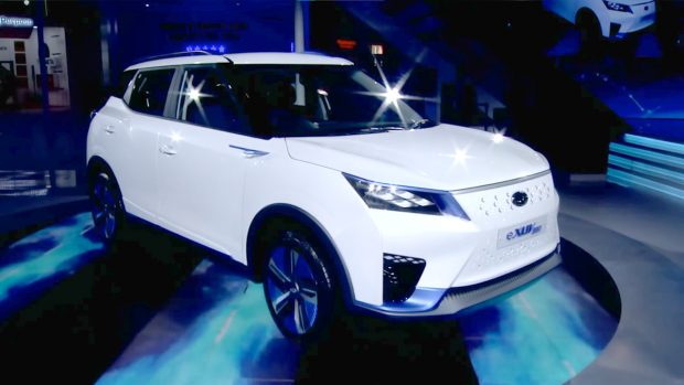 Mahindra eXUV300 at 2020 Auto Expo