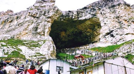 Till Saturday, over one lakh pilgrims have offered their prayers at the cave shrine, the officials said