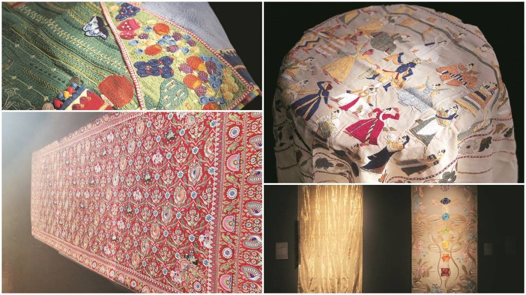 “We have to move away from thinking that textile is only clothing,” says curator Lavina Baldota, who is a textile revivalist, conservationist, and the concept curator of the exhibition titled ‘Sutr Santati’, which has these textile works on display.