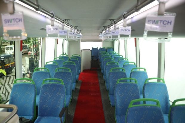 The Switch electric double-decker can ferry nearly twice the number of seated passengers as a comparable single-decker bus with just 18% increase in kerb weight.