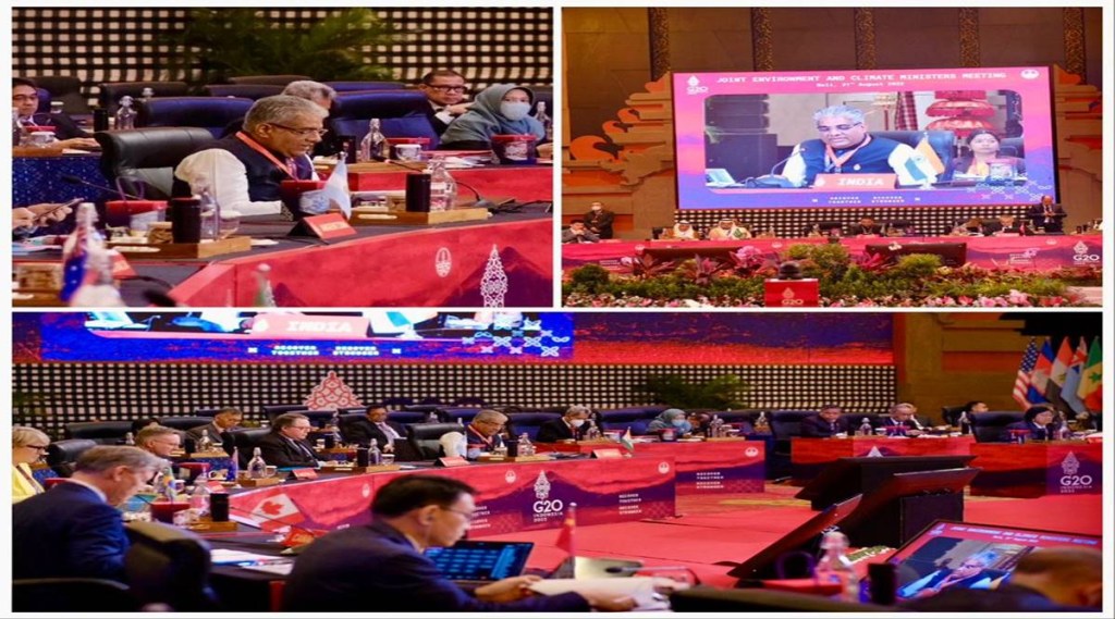 Bhupendra yadav at G20 meet Bhupendra yadav at G20 meet