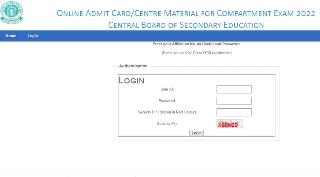 CBSE 10th 12th Compartmental Admit Card 2022