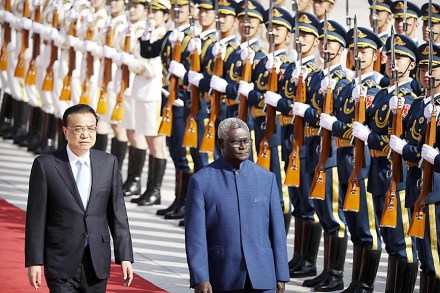 China signed a secret pact with Solomon Islands in the Pacific.