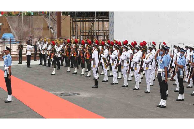 Glimpses of dress rehearsal of the upcoming Independence Day Celebrations at Red Fort in Delhi on August 11, 2022. Photo Credit: Ministry of Defence