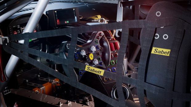 The cabin of the car has been designed with input from factory drivers and customers. According to the company, it is now easier to find a comfortable seating position and all the necessary controls are well within reach of the driver. One can steer the 296 GT3 with an F1-style steering wheel that has a number of buttons on it. A pair of digital screens on the dashboard present the driver with a whole host of information related to the car, the track and more.