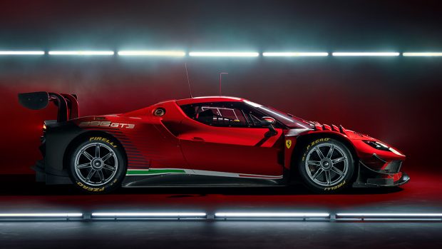 Another change in the 296 GT3, compared to the 296 GTB is the increase in wheelbase. While the 296 GTB has a wheelbase of 2,600mm but the track machine stretches it to 2,660mm. The 296 GT3 rides on newly-designed Rotiform 18-inch forged wheels made specifically for this car. Inside them are the new brake discs, 400mm at the front and 332mm at the rear. The front brakes get a new 6-piston calliper while the rear units get a four-piston calliper.