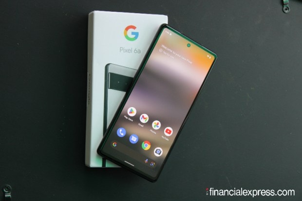 You get a 6.1-inch OLED display with a 1080p resolution in this phone. Those are typical midrange specs, although Google for some curious reason, has chosen to go with a 60Hz panel which for a 2022 phone feels a little dated. It's not slow or anything but it surely pales next to literally every other competing device. Rounding off the package are a hole punch cut-out at the centre and an in-screen fingerprint reader for biometric authentication. (Photo credit: Saurabh Singh/Financial Express)