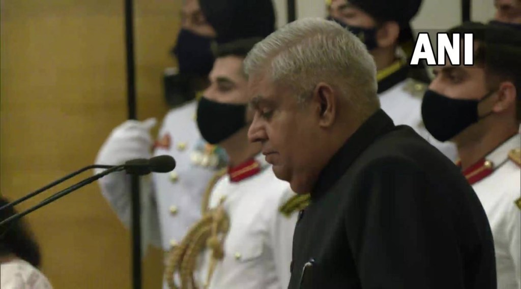 Jagdeep Dhankhar takes oath as VP Jagdeep Dhankhar takes oath as VP