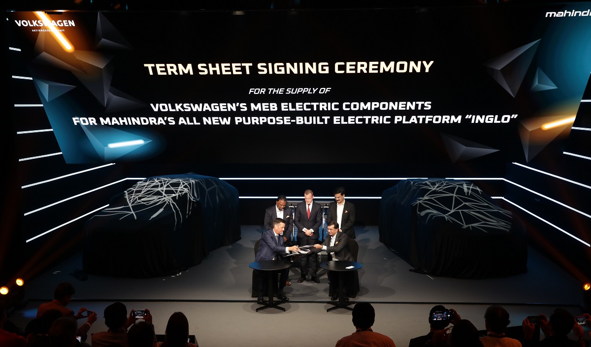 Mahindra and Volkswagen partner for MEB Platform Mahindra and Volkswagen partner for MEB Platform