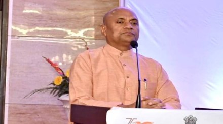 In his 12-year association with the party, Singh served as JD(U)’s general secretary (Organisation), and later as its national president.  (Photo: Twitter/@RCP_Singh)