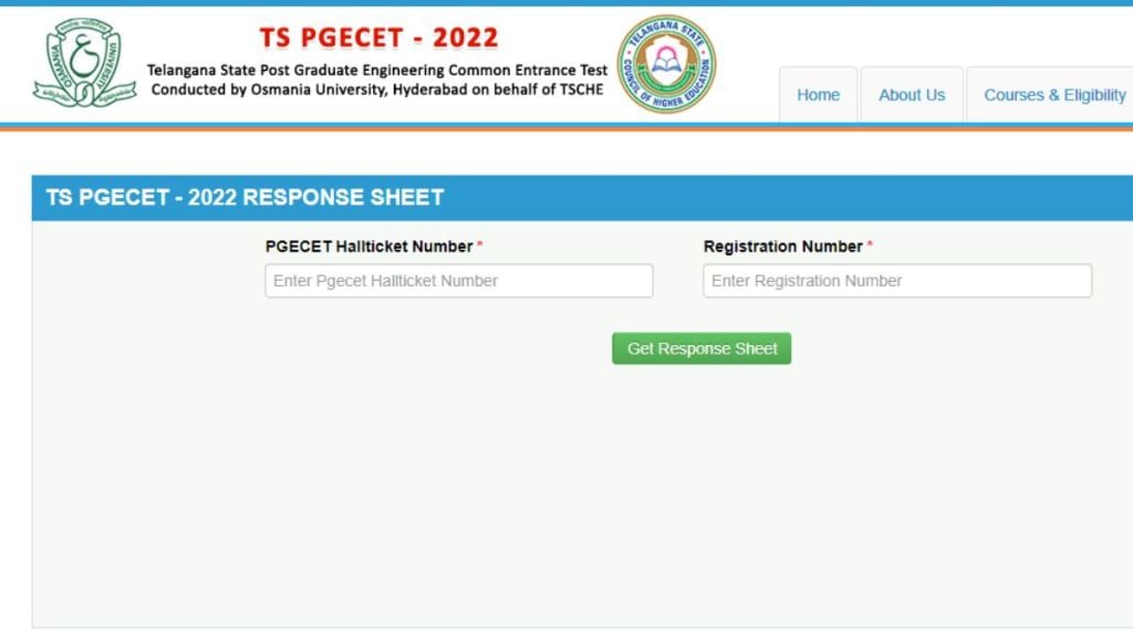 TS PGECET answer key 2022 TS PGECET answer key 2022