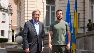 UN chief Antonio Guterres in ukraine