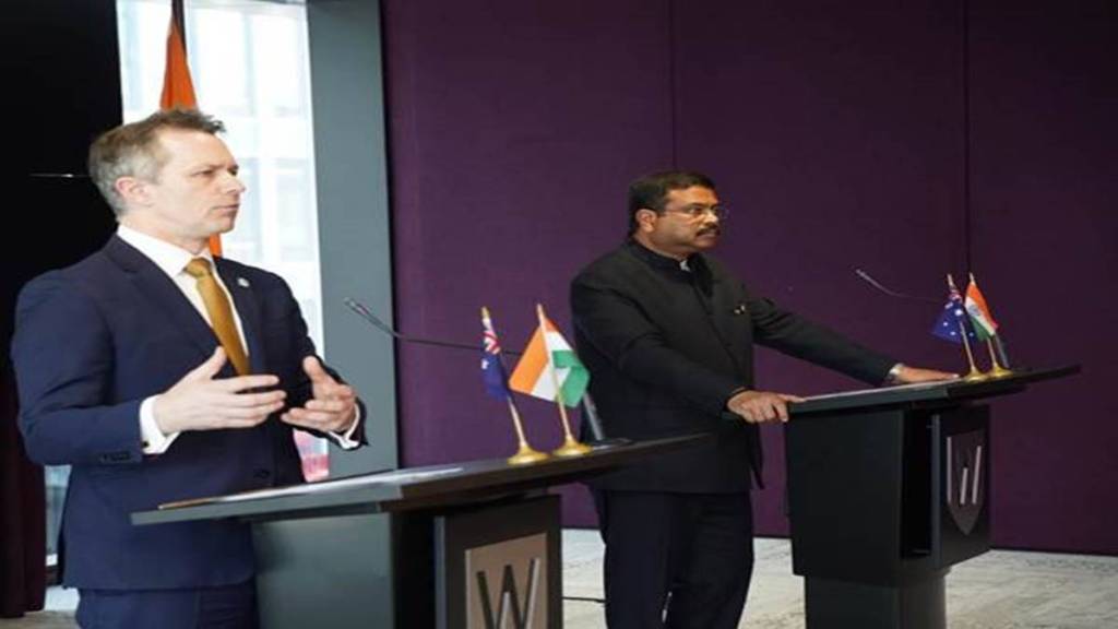 Pradhan held the bilateral meeting and co-chaired the sixth AIEC with Australian Counterpart His Excellency Jason Clare at WSU