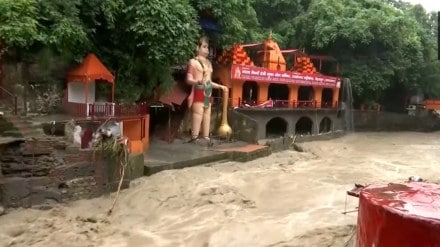 Flash-flood like situation in Dehradun. (ANI) Flash-flood like situation in Dehradun. (ANI)