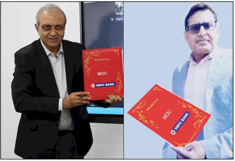 BYD India inks MOU with HDFC Bank for dealer finance BYD India inks MOU with HDFC Bank for dealer finance