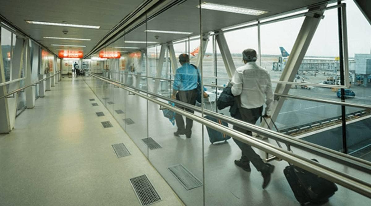 Contact stands are also being added to accommodate walking passengers to and from an aircraft. Contact stands are also being added to accommodate walking passengers to and from an aircraft.
