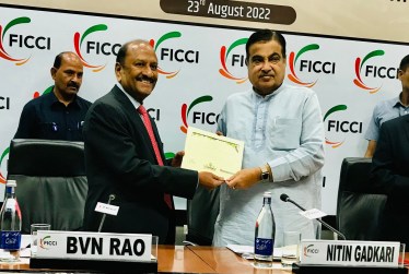 Nitin Gadkari and BVN Rao