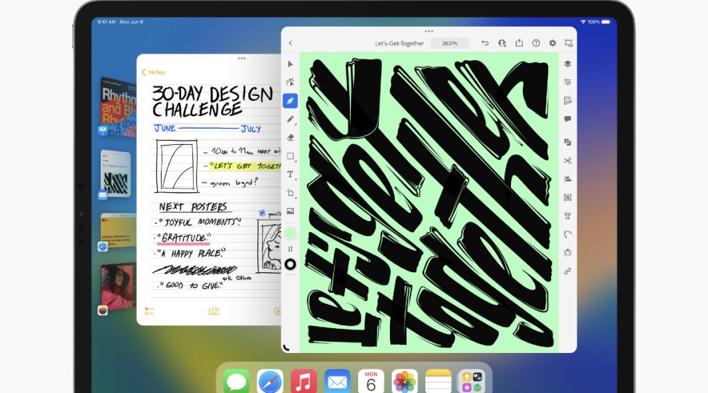 iPadOS 16 Stage Manager