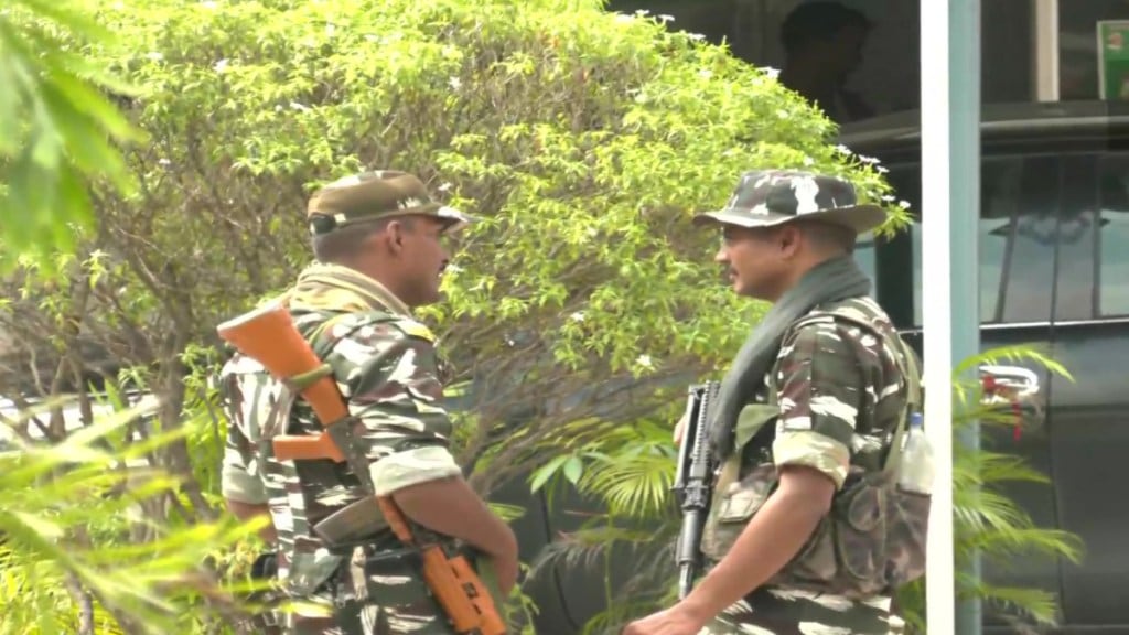 Raids underway at residences of 2 RJD MLCs and 2 RJD MPs. (ANI) Raids underway at residences of 2 RJD MLCs and 2 RJD MPs. (ANI)