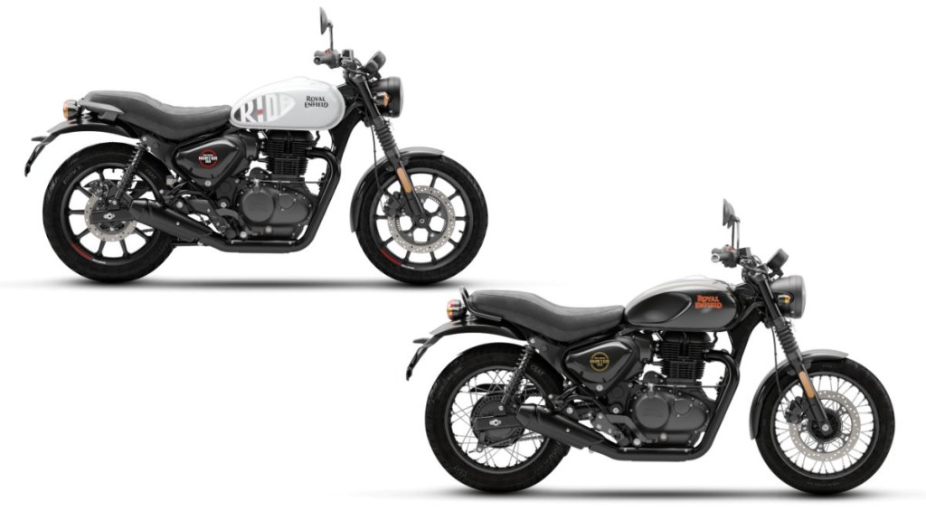 royal enfield hunter 350 retro vs metro comparison