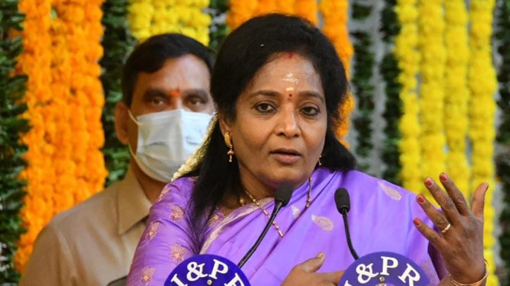 Addressing a gathering to mark the “Beginning of Fourth Year in the Service of People of Telangana” at Raj Bhavan, the Governor said that she was disheartened by the fact that the Governor was not allowed to hoist the Tricolour at the official Independence Day event held in the state.