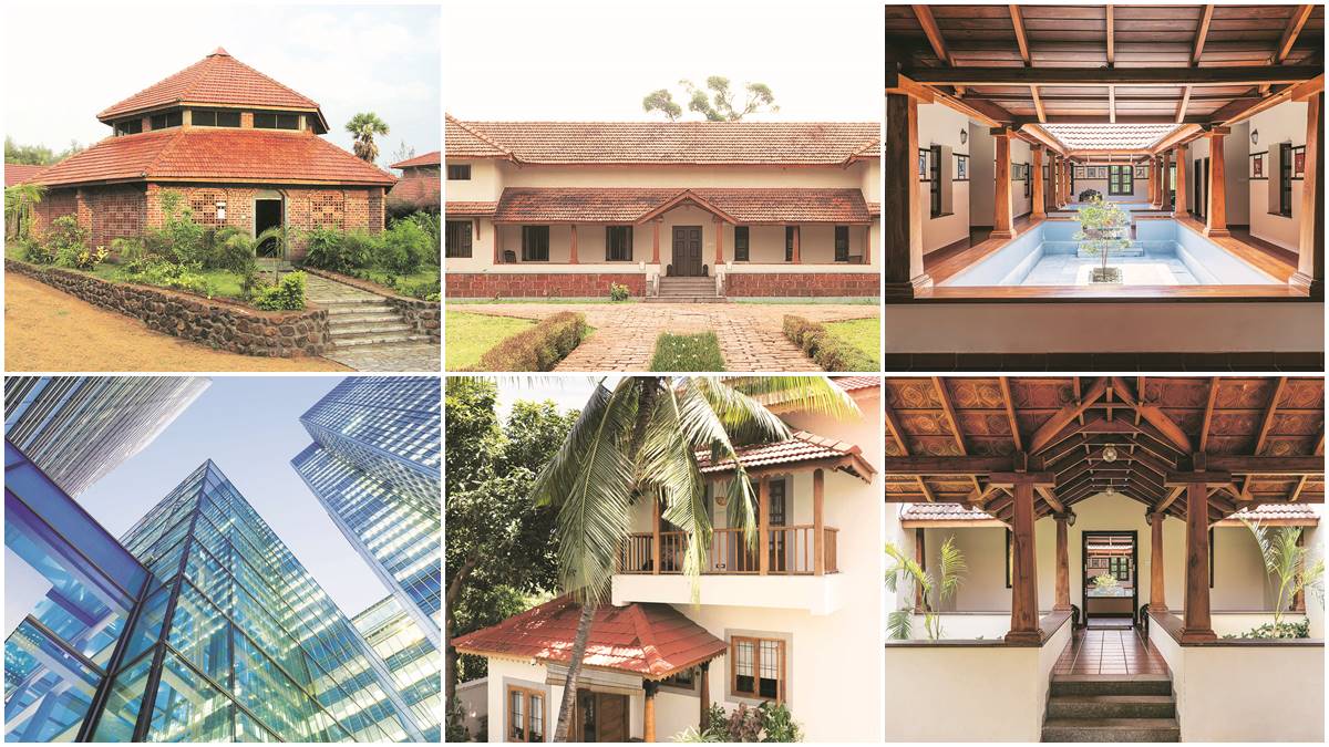 glass houses, concrete houses, modern architecture, Rapid urbanisation