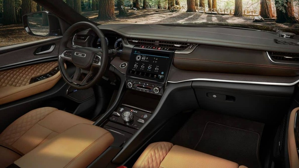 This is the cabin of the 2022 Jeep Grand Cherokee offered in the American markets. 