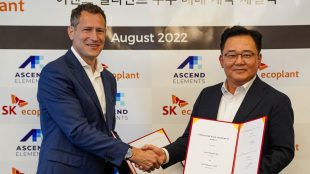 SK ecoplant invests $50 million in U.S based EV battery recycling company