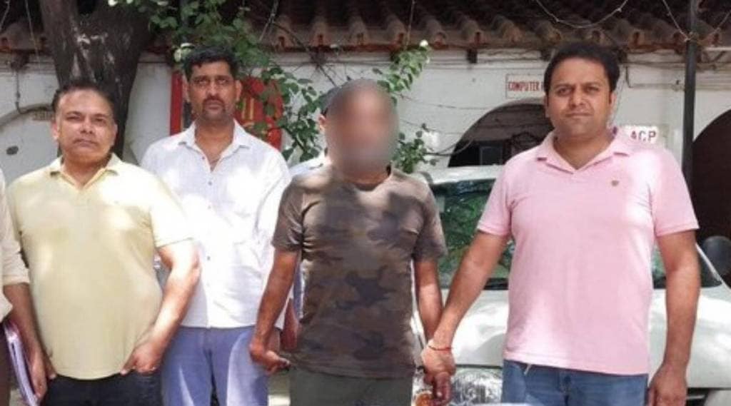 Anil Chauhan arrested. (Photo: Twitter/@DCPCentralDelhi Anil Chauhan arrested. (Photo: Twitter/@DCPCentralDelhi