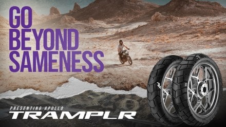Apollo Tramplr is designed for both on and off -road applications, Satish Sharma, President APMEA, Apollo Tyres, said.