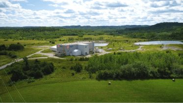 Ariel view of Electra Cobalt Refinery in Temiskaming Shores, Ontario, Canada.