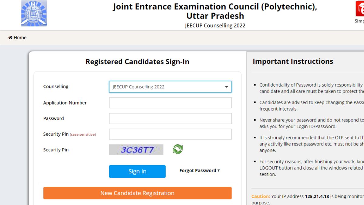 JEECUP Counselling 2022 registration up polytechnic counselling last date 2022 jeecup counselling fees
