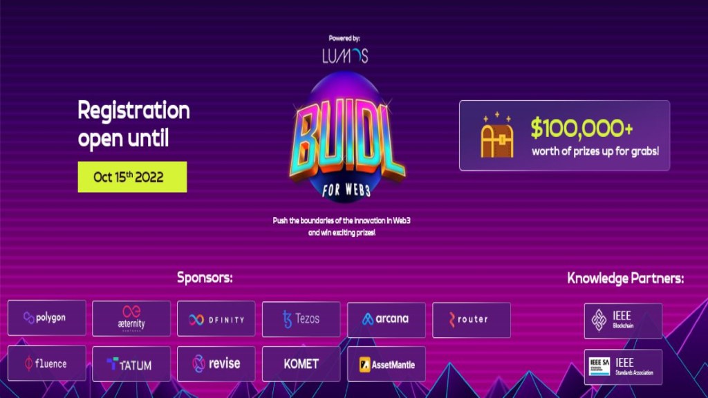 According to Lumos Labs, it has on boarded platforms from the Web3.0 space as sponsors such as Polygon, Aeternity, Dfinity, among others