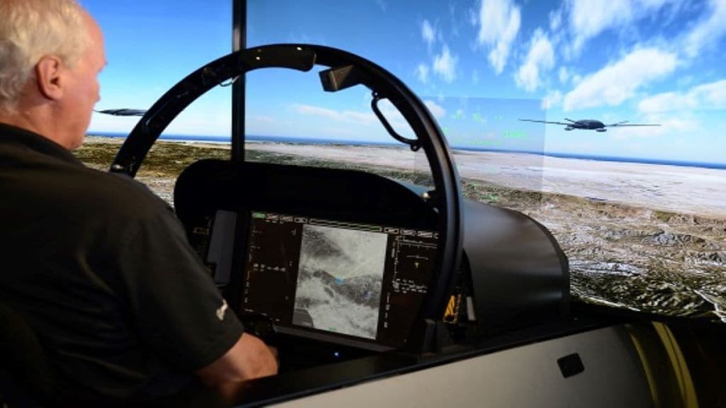 Boeing’s manned -unmanned Teaming demonstration. Photo: Boeing