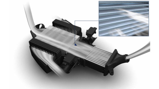Mahle flat membrane humidifier.