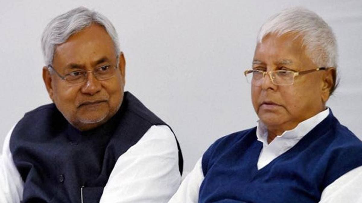 Nitish Kumar and Lalu Prasad Yadav (File Image)