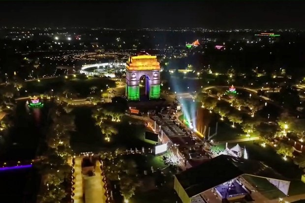 The revamped stretch is part of the Modi government's ambitious Central Vista redevelopment project. (PTI Photo)