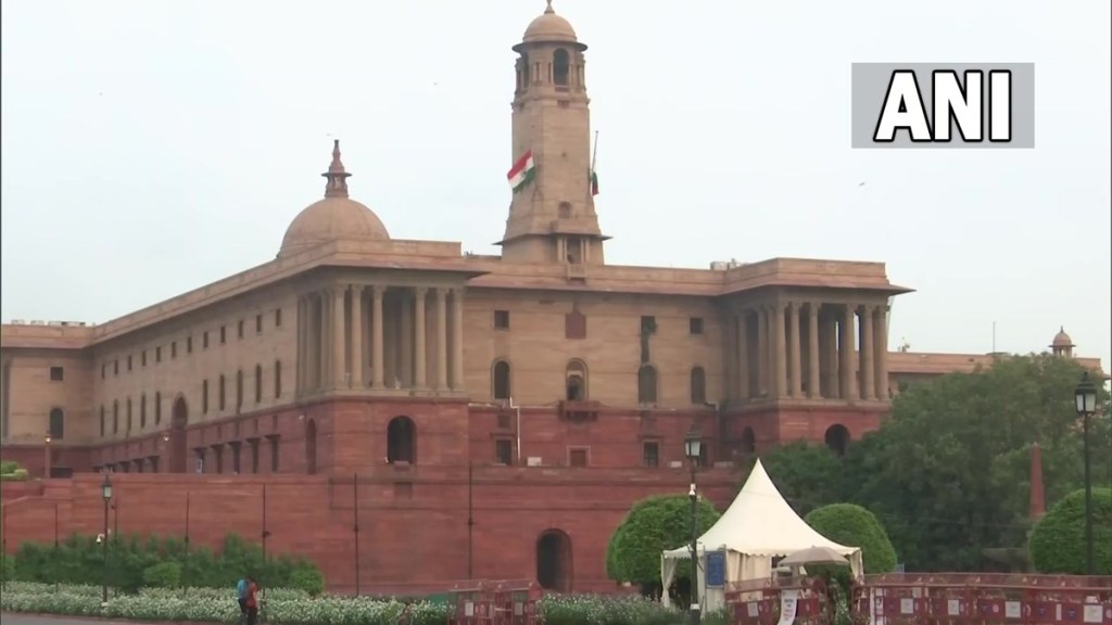 Flags fly at half-mast in Delhi. (Photo: ANI) Flags fly at half-mast in Delhi. (Photo: ANI)