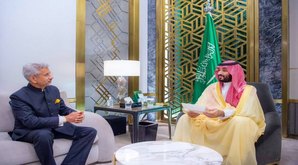 S Jaishankar Saudi Crown Prince Mohammed bin Salman meet