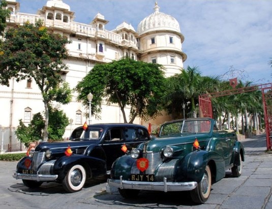 The Cadillac Pair from the Vintage and Classic Car Collection, Udaipur (Photo-credit: Media Office, The City Palace, Udaipur)
