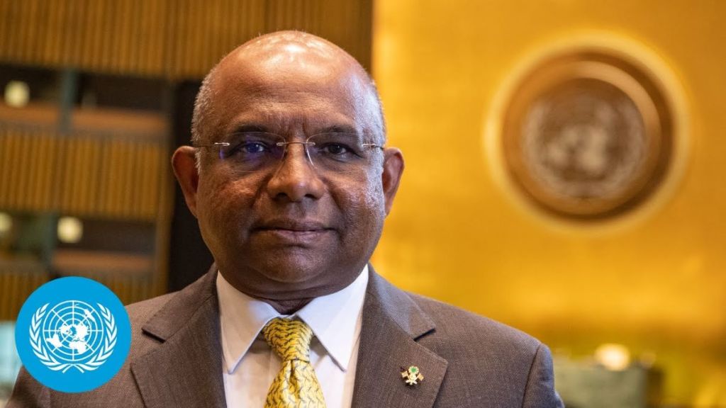 UN General secretary President Abdulla Shahid