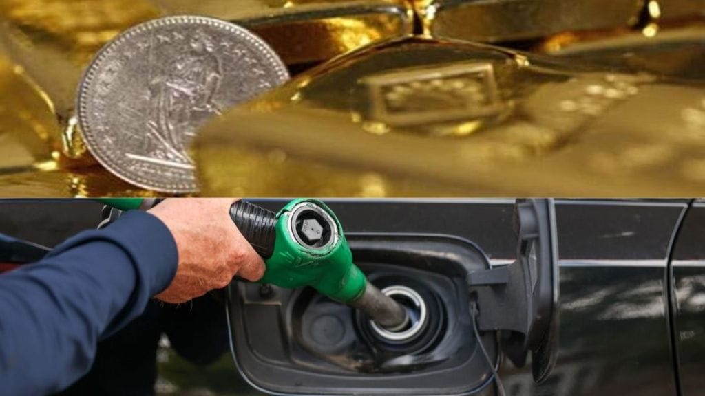 petrol. diesel, gold, silver