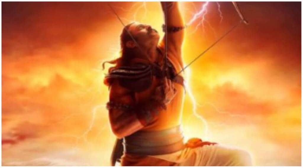 Adipurush first look features Prabhas.