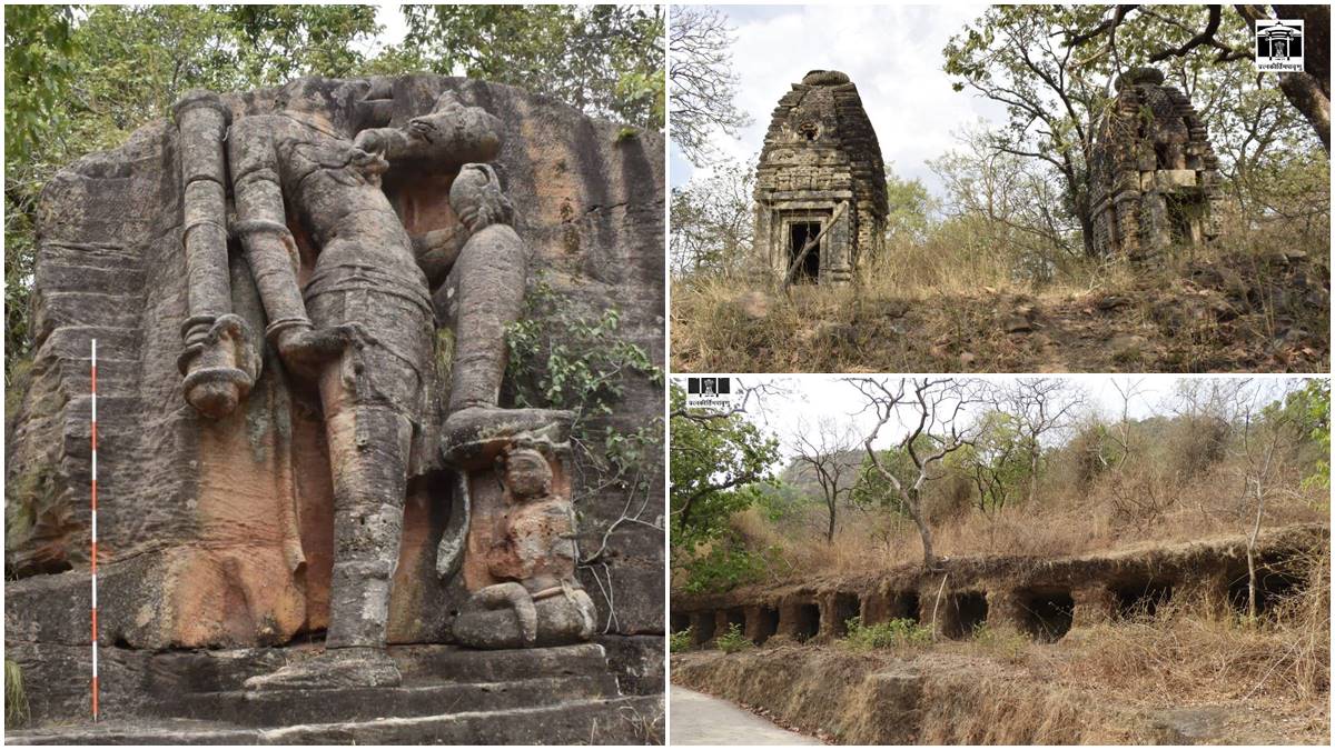 archaeological treasure, Bandhavgarh tiger reserve, ASI, Archaeological Survey of India, varaha statue, buddhist cave