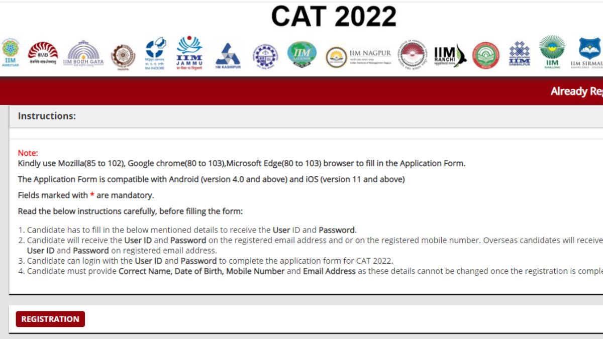 cat exam 2022 registration date, cat syllabus 2022, cat exam date 2022, cat registration 2022 fees,
