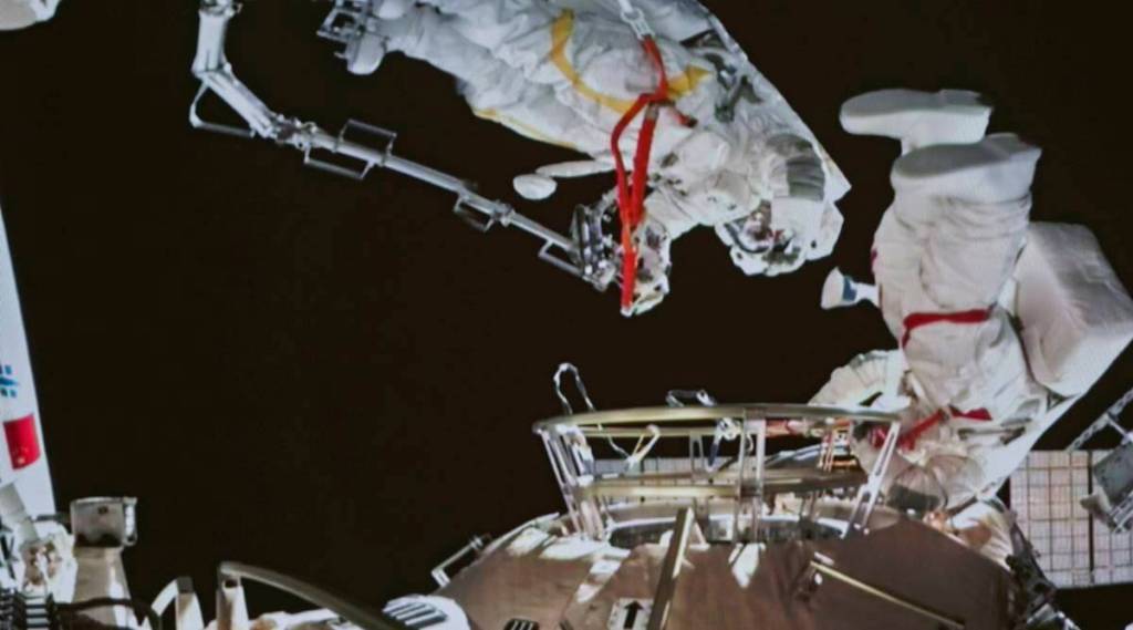 The latest spacewalk was the second during a six-month mission that will oversee the completion of the space station.