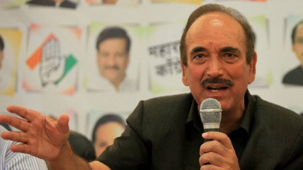 Azad ended his five-decade-long association with the Congress on August 26. (Express photo/File)