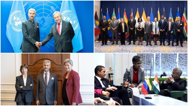 External Affairs Minister S Jaishankar arrived in United States for the high-level UN General Assembly session, with a packed diplomatic week ahead that will include more than 50 official engagements. Let us take a look at some of the images: